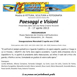 Mostra di Pittura, Scultura e Fotografia “Paesaggi e Visioni”