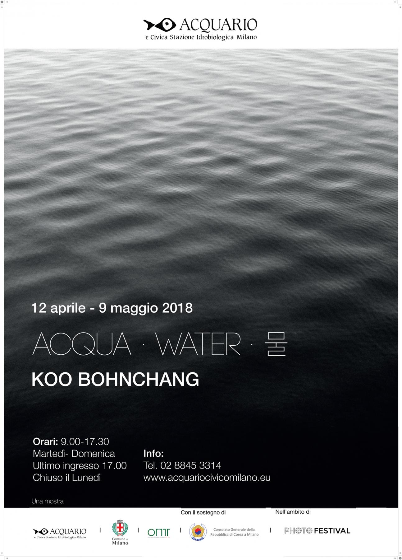 Acqua | Water | 물 - Mostra  di Koo Bohnchang .  A cura di Alessia Locatelli, Roberto Mutti 