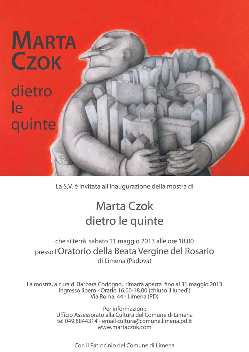 Dietro le quinte. Personale di Marta Czok