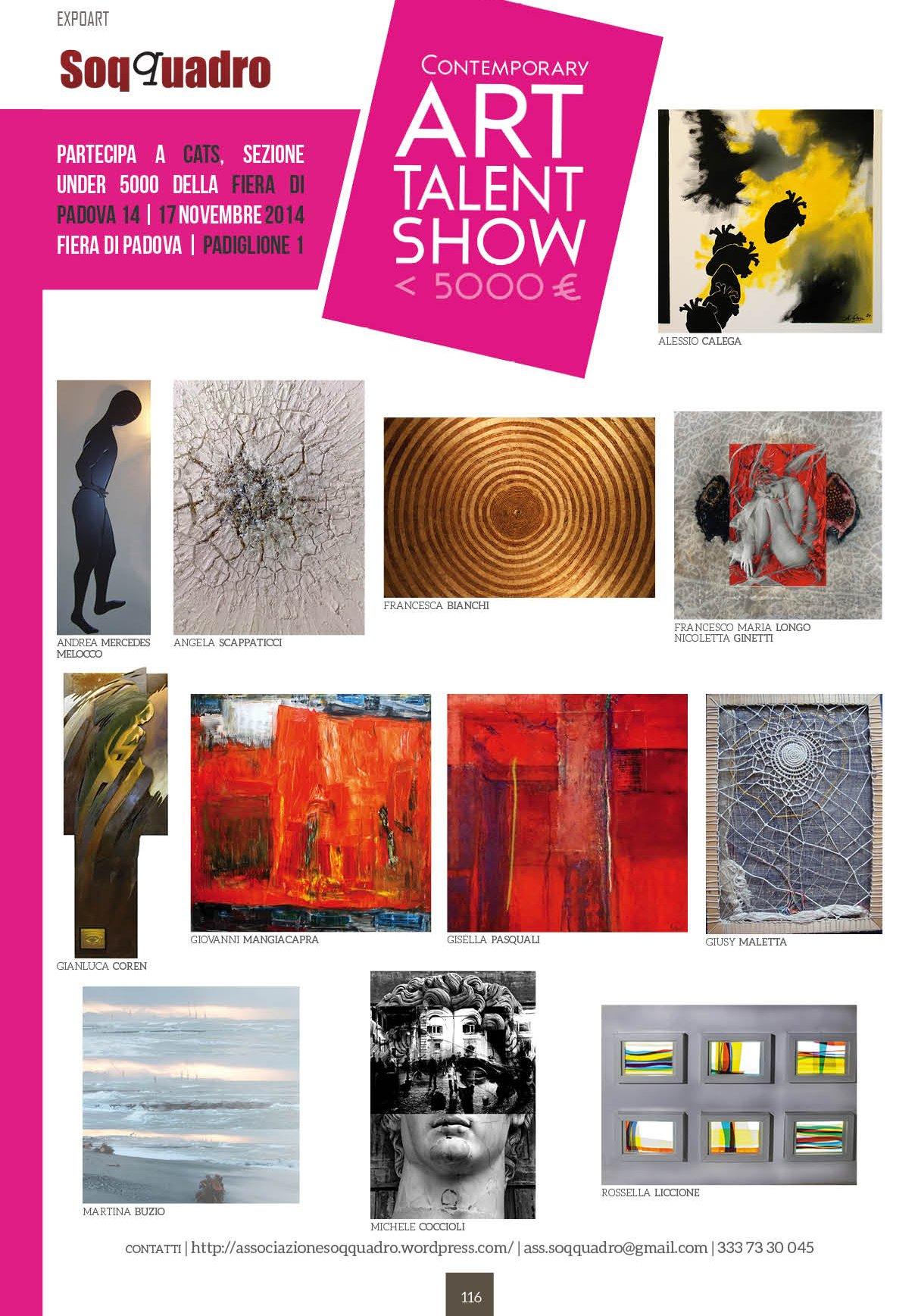 CONTEMPORARY ART TALENT SHOW Sezione Under 5000 di ArtePadova 2014 