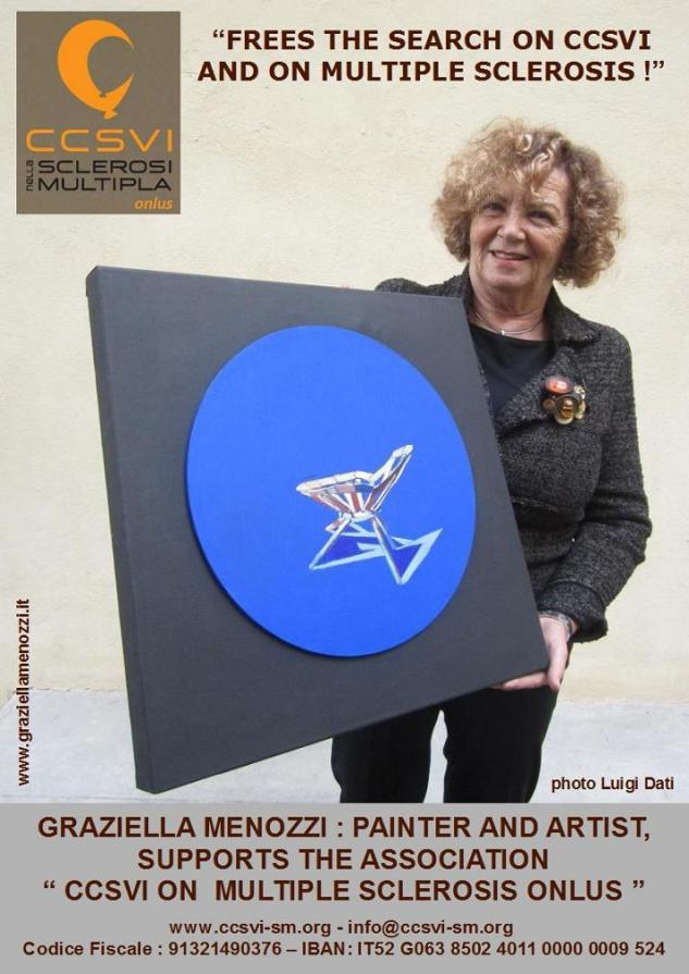 La pittrice e artista Graziella Menozzi aderisce alla campagna "Libera la Ricerca sulla CCSVI e sull