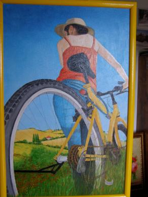 L'uomo la bici e la Maremma