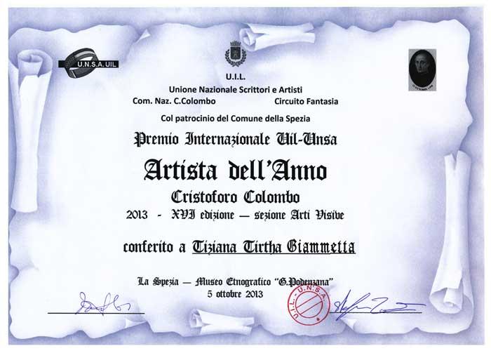 Premio Artista dell'anno