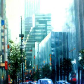 blurred city 