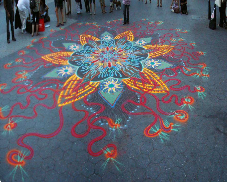 Sand Painting July 20th Union Sq NYC