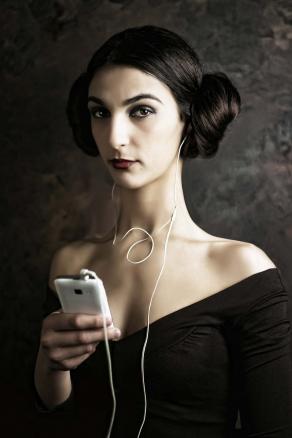 Lady with Smartphone