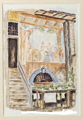 Affresco nel cortile