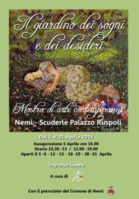 MOSTRA DI ARTE CONTEMPORANEA ” IL GIARDINO DEI SOGNI E DEI DESIDERI “