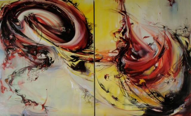 Vibrate with menace (Diptych)