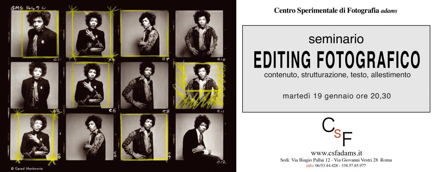 Seminar : photo editing Edited by Luisa Briganti