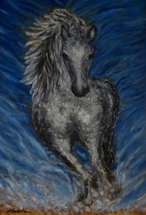 Silver Lusitano Horse