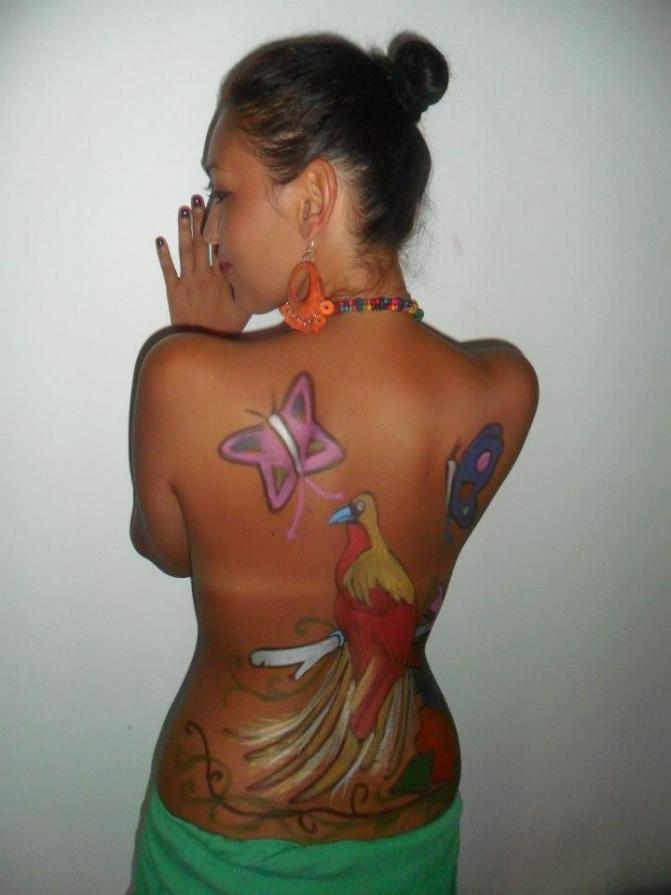 Tropical Girl Bodypainting