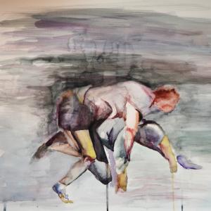 Wrestling in Watercolor 3