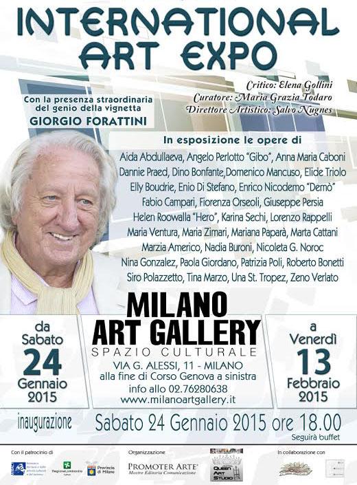  International Expo Milano Art Gallery con Giorgio Forattini