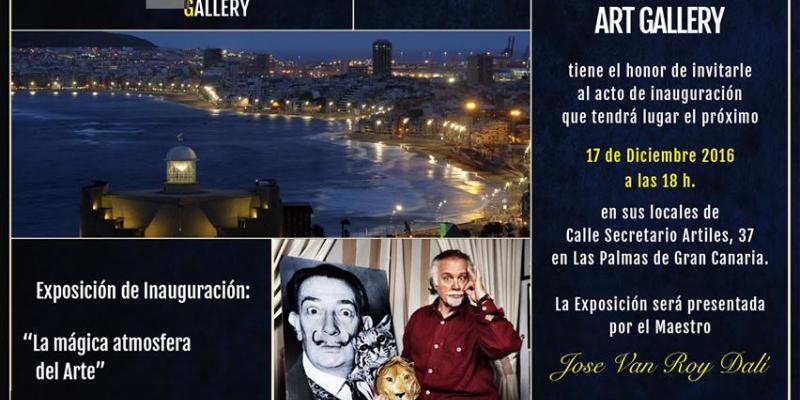 Collective Exhibition "Atmosfera  mágica del Arte"  with testimonial of JOSE’ VAN ROY DALI’,( son of great artist SALVADOR DALì) at "Gran Canaria Art gallery "of Las Palmas  of  Gran Canaria 