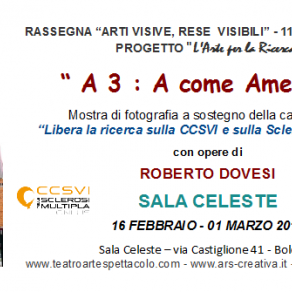 Invito Mostra fotografia Roberto Dovesi in Sala Celeste per CCSVI-SM