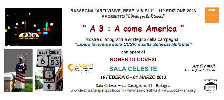 Invito Mostra fotografia Roberto Dovesi in Sala Celeste per CCSVI-SM