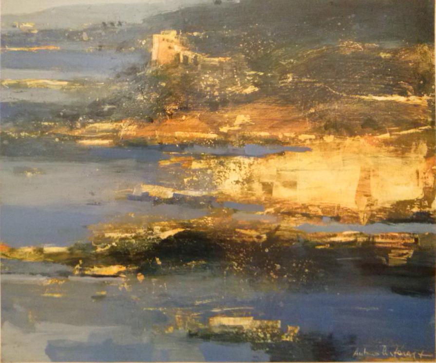 PAESAGGIO ITALIANO_NARDO' _TORRE DELL'ALTO_ tecnica mista su tela 70x60cm _2014_ Antonio Civitarese