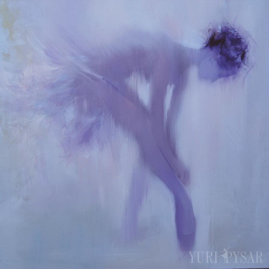 Purple Dancing Figure Painting Viola