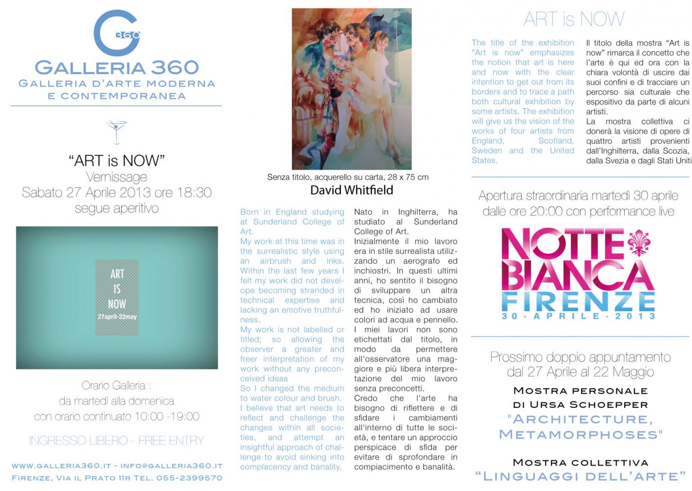 Inaugurazione "ART is NOW" 