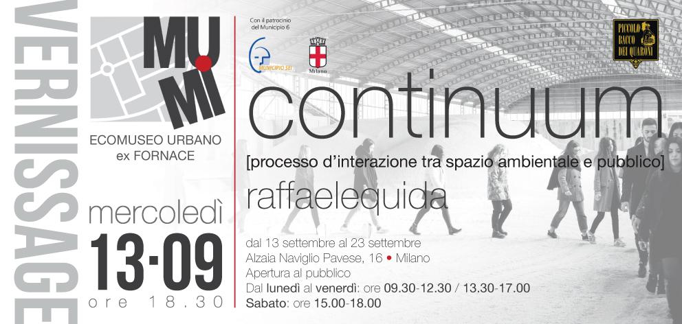 Continuum. Processo d’interazione tra spazio ambientale e pubblico di Raffaele Quida.