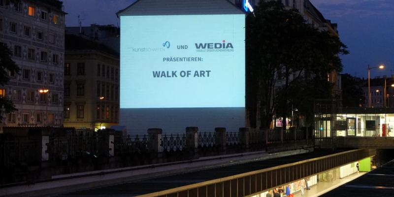 Kunstschaffen - Walk of Art - Beamboard Naschmarkt - dall 15 Luglio fin da 1 Agosto - Vienna