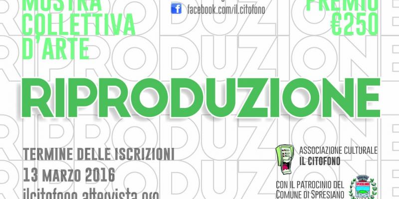 RIPRODUZIONE, iscrizioni collettiva d'arte