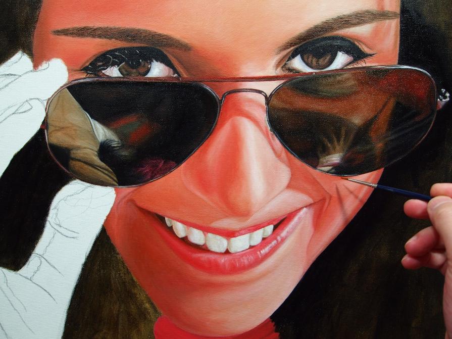 Pintura em progresso - Pormenor / Painting in progress - Detail 