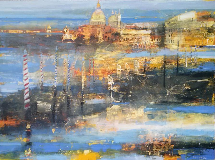 Antonio Civitarese_VENEZIA , TERRA DEL MARE_tecnica misata su tela 200x150cm_2016