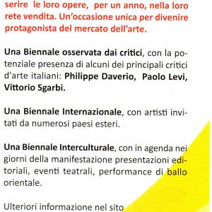 Biennale Internazionale dell'Arte di Palermo diretta da Paolo Levi