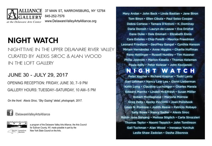 Carla Strozzieri is participating in the curated show "Night Watch."