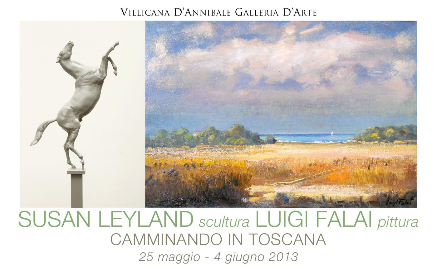 SUSAN LEYLAND sculpture LUIGI FALAI painting WALKING IN TUSCANY