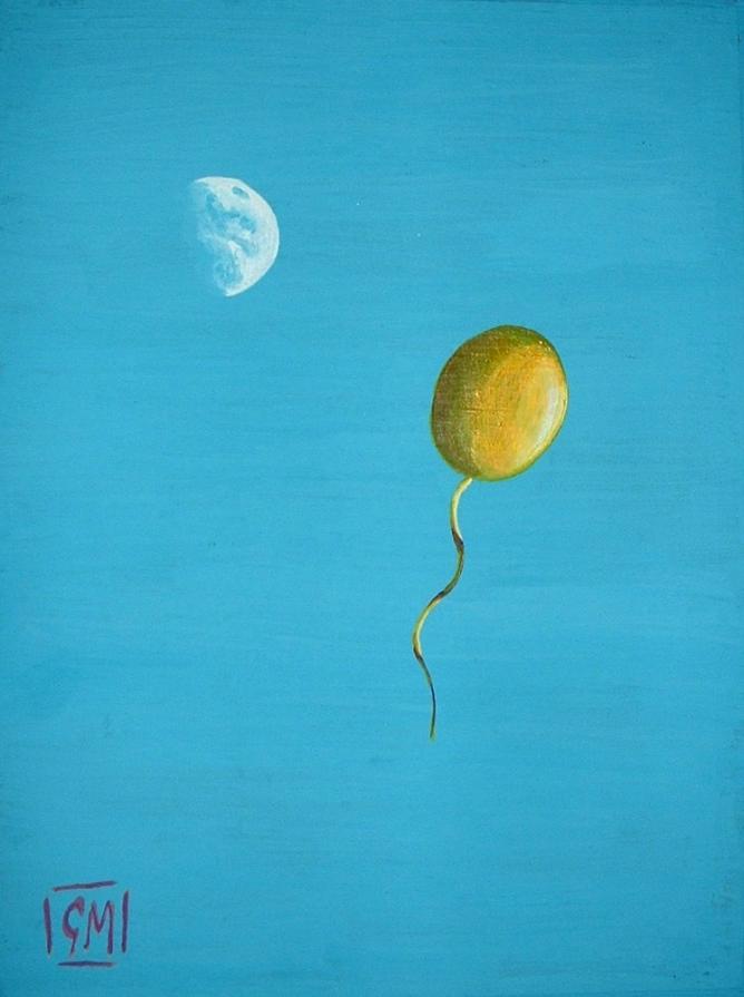 la luna e il palloncino