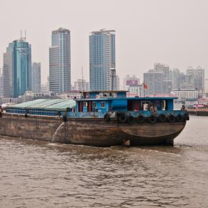 China. Shanghai. Contrasts between old and new 2/2