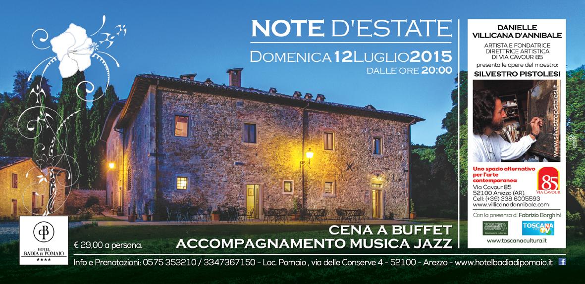 Note d'Estate - L'Arte di Silvestro Pistolesi a seguire cena & trio jazz di Luigi Capoccia