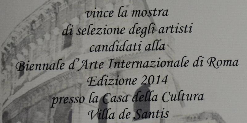 Concorso di selezione degli artisti candidati alla Biennale D'Arte Internazionale di Roma 