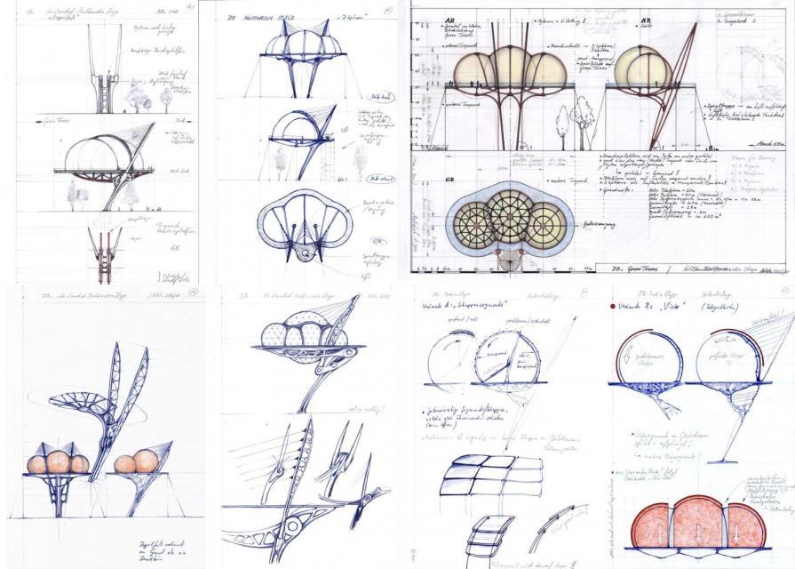 Media.Stage (studies, drawings)