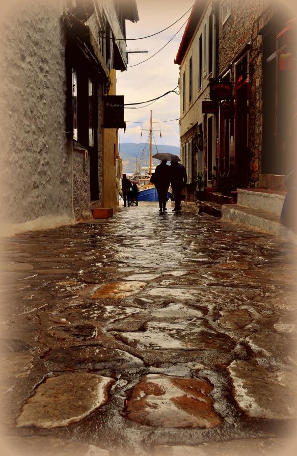 Rainy Day At Greek Island