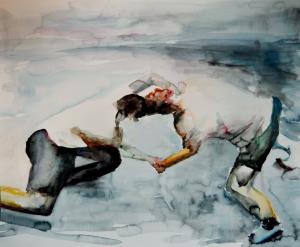 Hannah  Miller - Wrestling in Watercolor