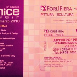 Partecipazione a  "VERNICE   ART  FAIR  2010"