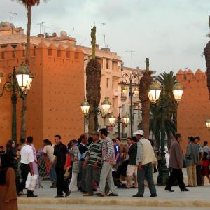 Morocco, red clay, ocher, yellow