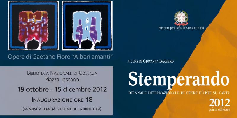 Gaetano Fiore alla 5^ edizione di STEMPERANDO 2012