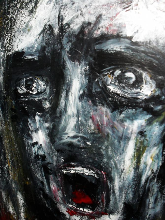 -The Scream- Acryl auf Leinwand ,100 x 70 cm