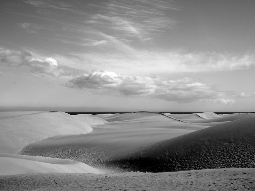 clouds and dunes