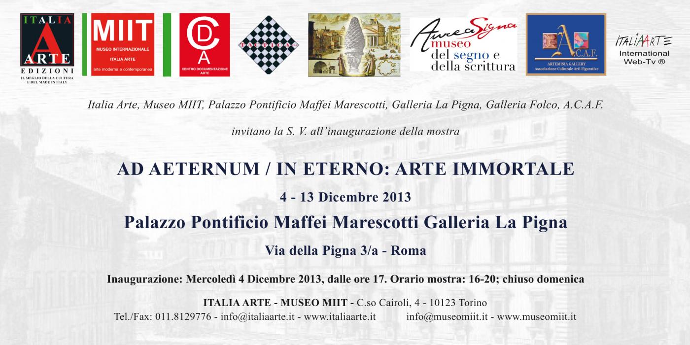 Ad Aeternum/In eterno: Arte immortale