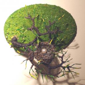 BIRD NEST  No. 6 - Wall Art Sculpture