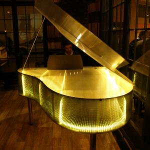 Translucent lighted stage piano 4