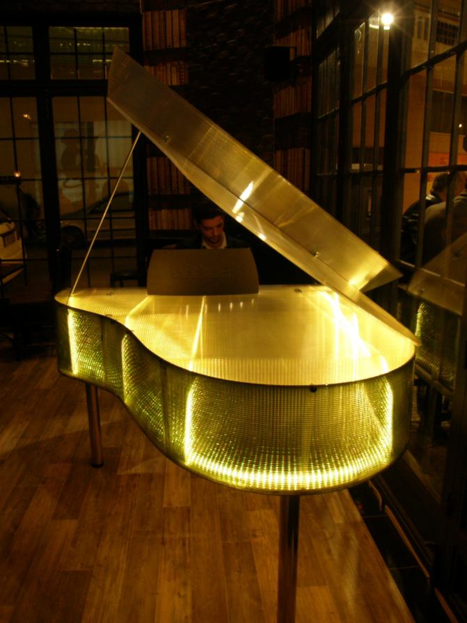 Translucent lighted stage piano 4