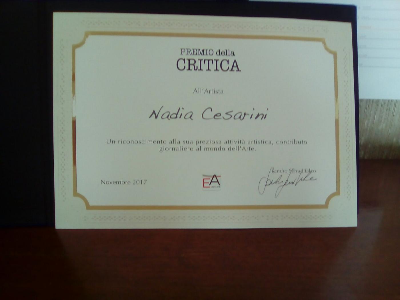 I° PREMIO INTERNAZIONALE ARTE MILANO - PREMIO DELLA CRITICA curato da Sandro Serradifalco con il contributo della giuria critica presieduta da Vittorio Sgarbi.