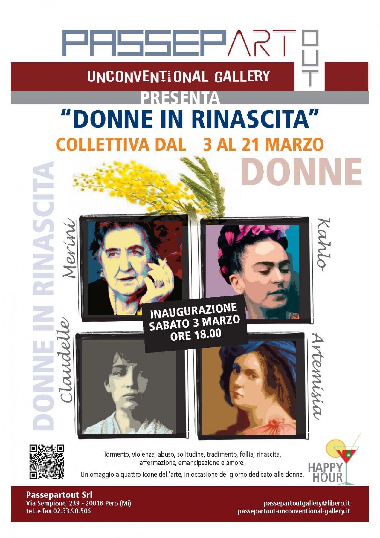 Donne in rinascita: Artemisia Gentileschi, Camille Claudel, Frida Kahlo, Alda Merini